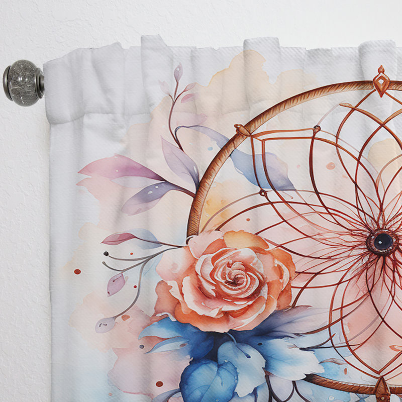 Chelles - Rideau obscurcissant abstrait Dream Catcher - 1 panneaux, L 52 po x L 90 po