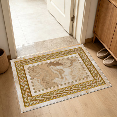 Tapis à motif de bouquets rétro de 1 pièce, élégant tapis décoratif polyvalent, facile à nettoyer et à entretenir, meuble idéal pour la chambre à coucher, le salon, le couloir, le vestibule, le dortoir et le bureau afin de rafraîchir l'ambiance intérieure de votre maison