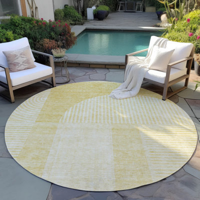 Alta Washable Geometric Indoor / Outdoor Rug