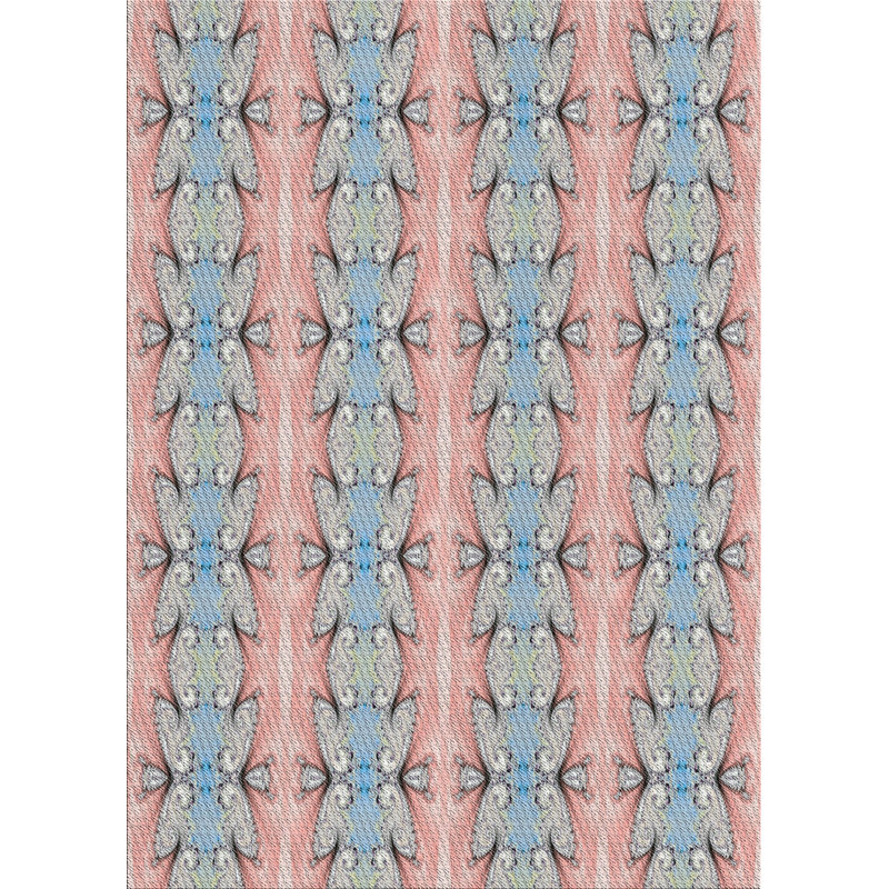 Geometric Indoor Rug, Rectangle 5' x 7'