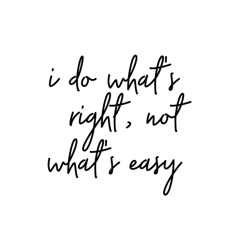 Right Not Easy - Wrapped Canvas Print, 30cm H x 30cm W x 3.8cm D