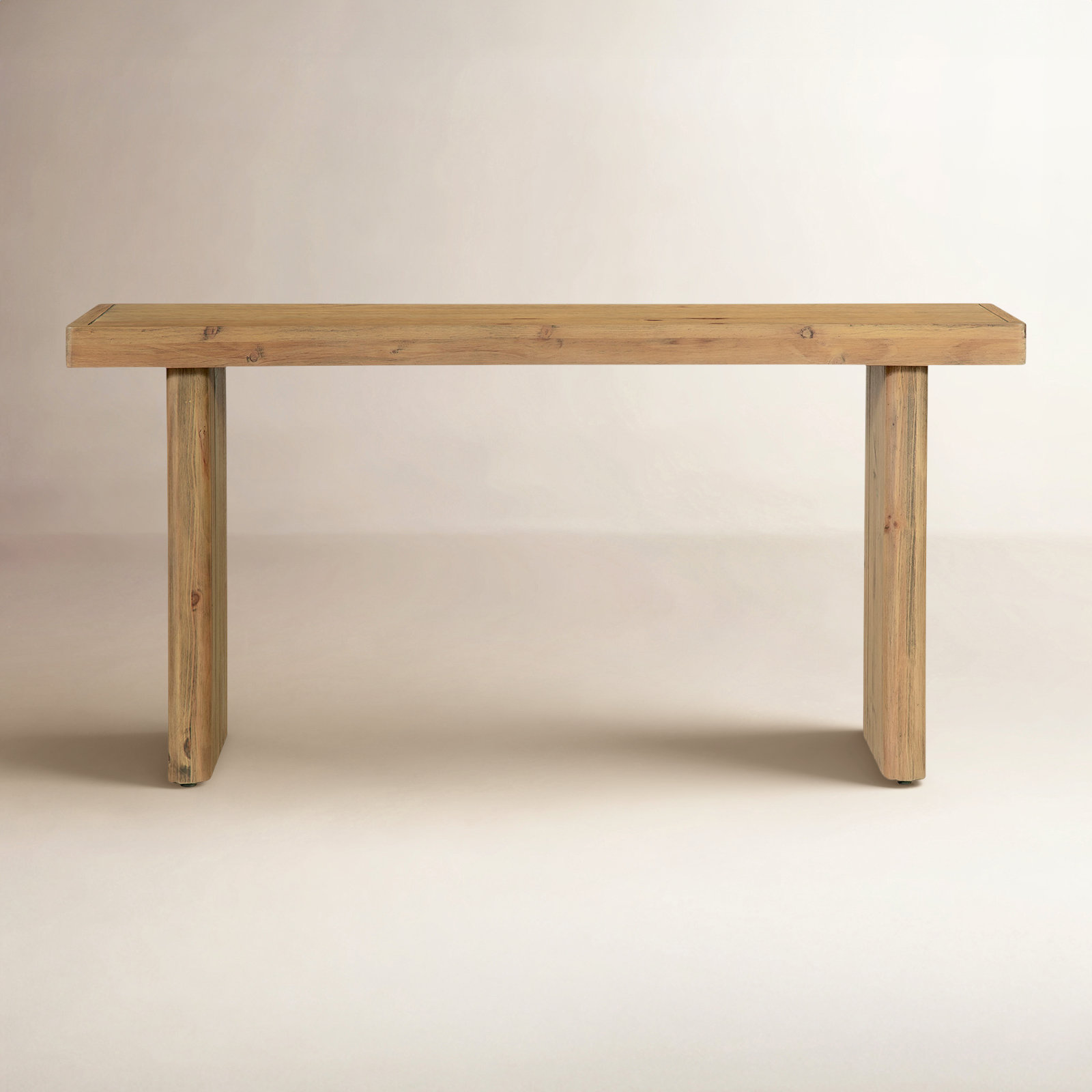 Thompkins 60'' Solid Wood Console Table, Aged Brown