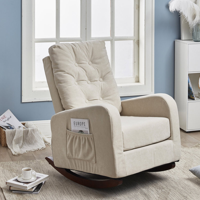 Lazy Sofa Tatami Balcony Reclining Sofa Adjustable Chair, Beige