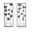 Ensemble de 2 panneaux muraux en métal Lark Manor ™ Blooming Flowers, bleu fer, 32 pouces, parfait pour toute pièce