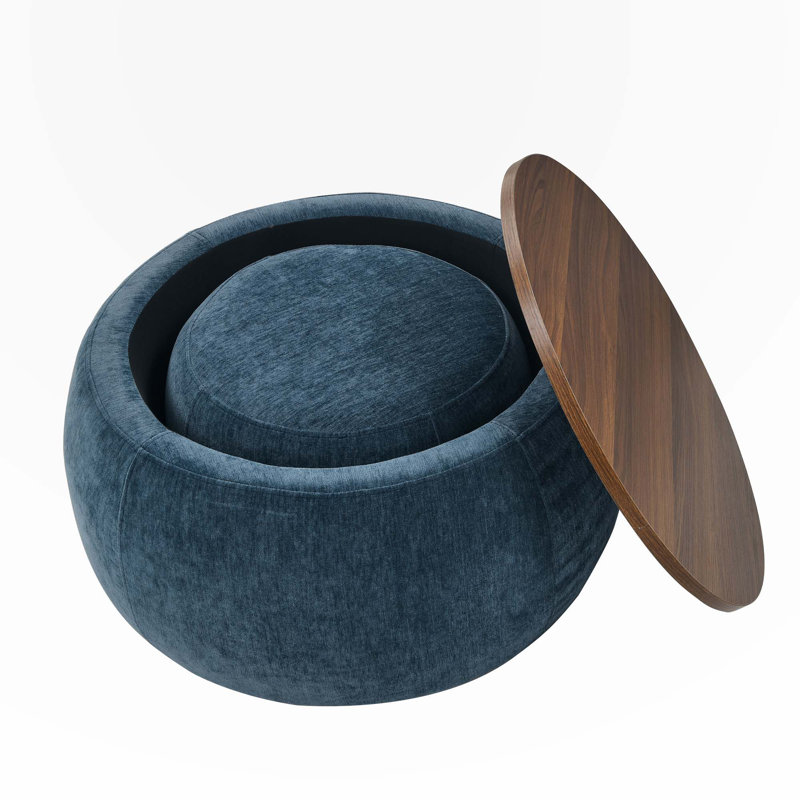 Coffee Table, Dark Blue, Walnut