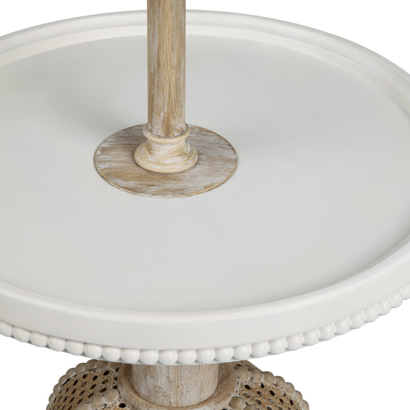 Lampe sur pied en bois 68 po avec abat-jour crème