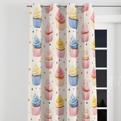 Rideaux occultant Kids Desserts - rideau simple avec œillets - 1 panneau