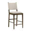 Chaise d'appoint de comptoir rembourrée Crispin Brown (ensemble de 2)