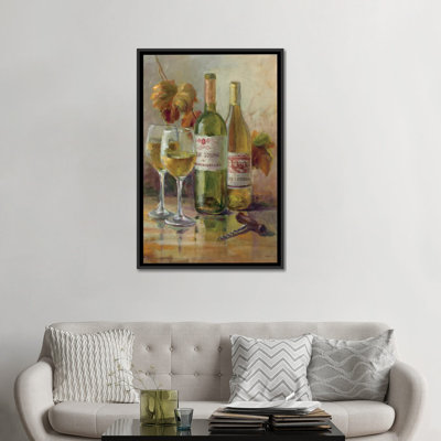 Ouverture du vin II, reproduction d'art sur toile tendue
