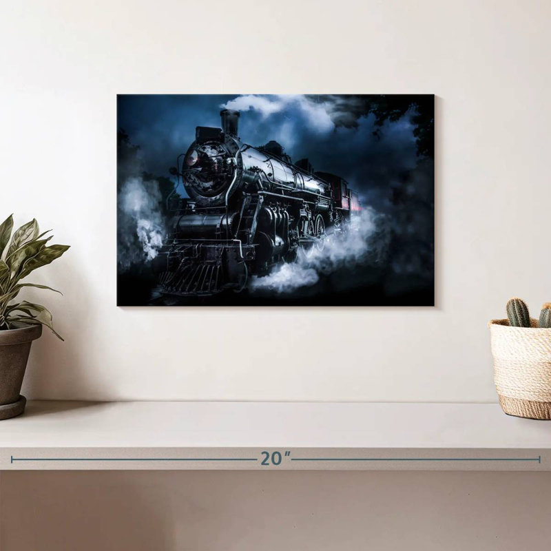 Mehar Dark Steam Train, 8'' H x 12'' W