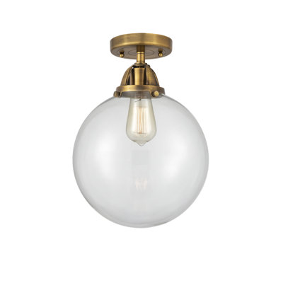 Alphonsa Glass LED Semi Flush Mount