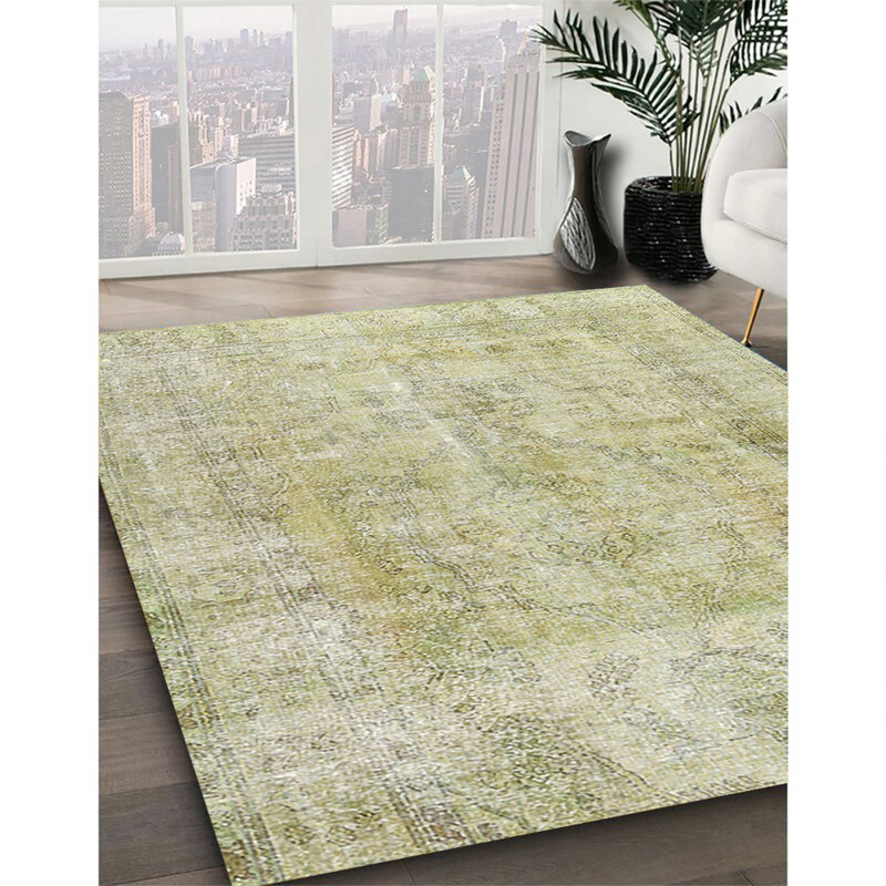 Tapis 100% traditionnel lavable à la machine 3035, Carré 5 pi