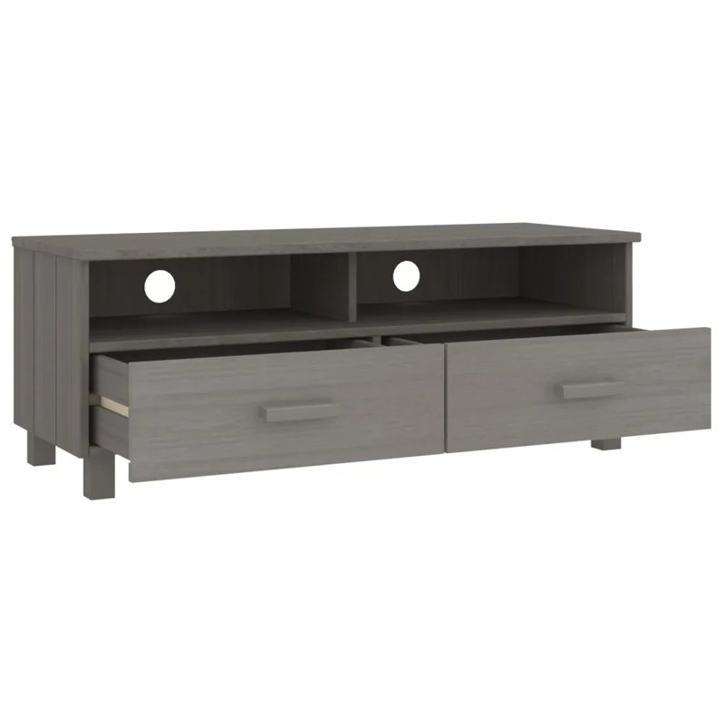 Haether Unfinished TV Stand, Grey