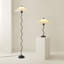 155cm Black Metal Floor Lamp