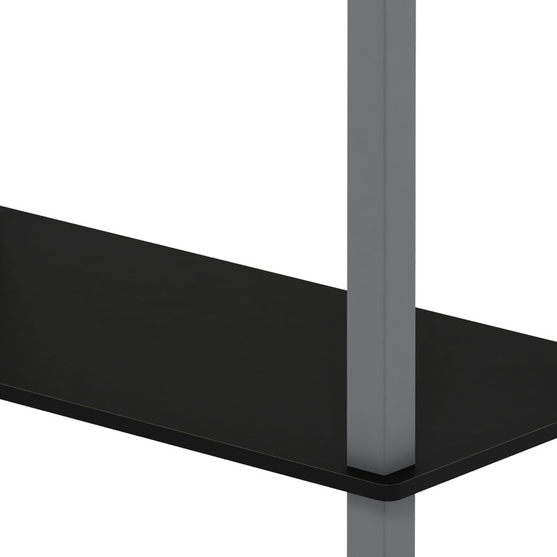 Étagère à livres H 29,5 "x l 23,6" Banji, Noir / gris