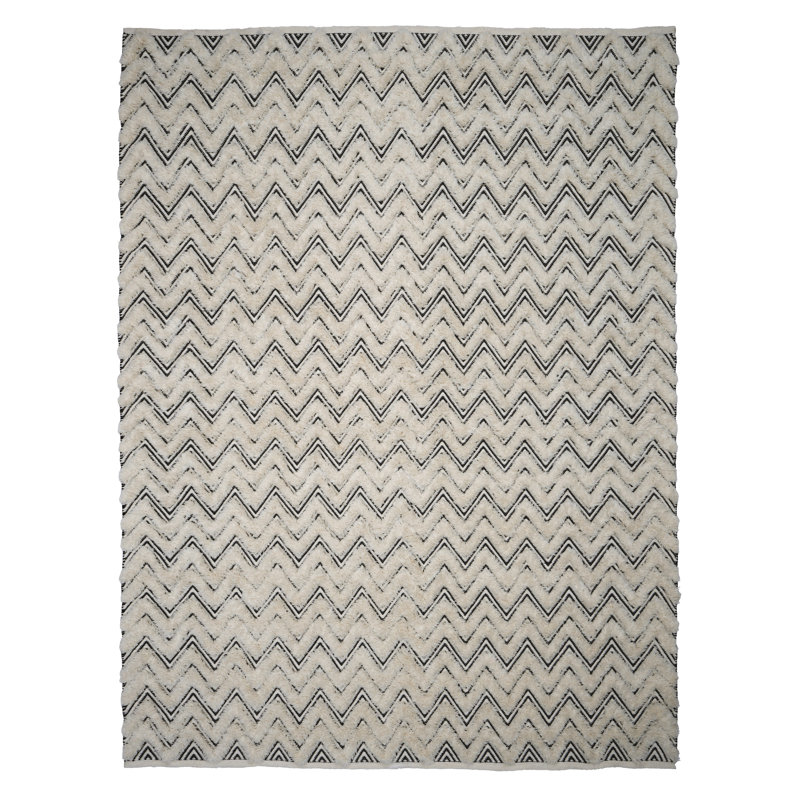 Emhouse Wool Moroccan Indoor Rug, Rectangle 8' x 10'