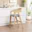 Tabouret de comptoir rembourré Devane-257417113