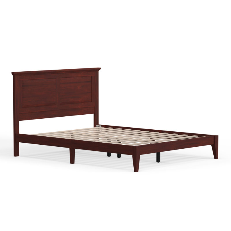 Markovich Solid Wood Platform Bed, Cherry, Queen
