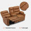 Fauteuil inclinable électrique avec console, causeuse électrique inclinable avec chaleur et vibrations-1462770591