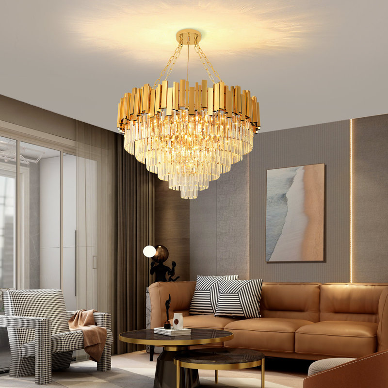 Axana 17 - Light Chandelier, Gold