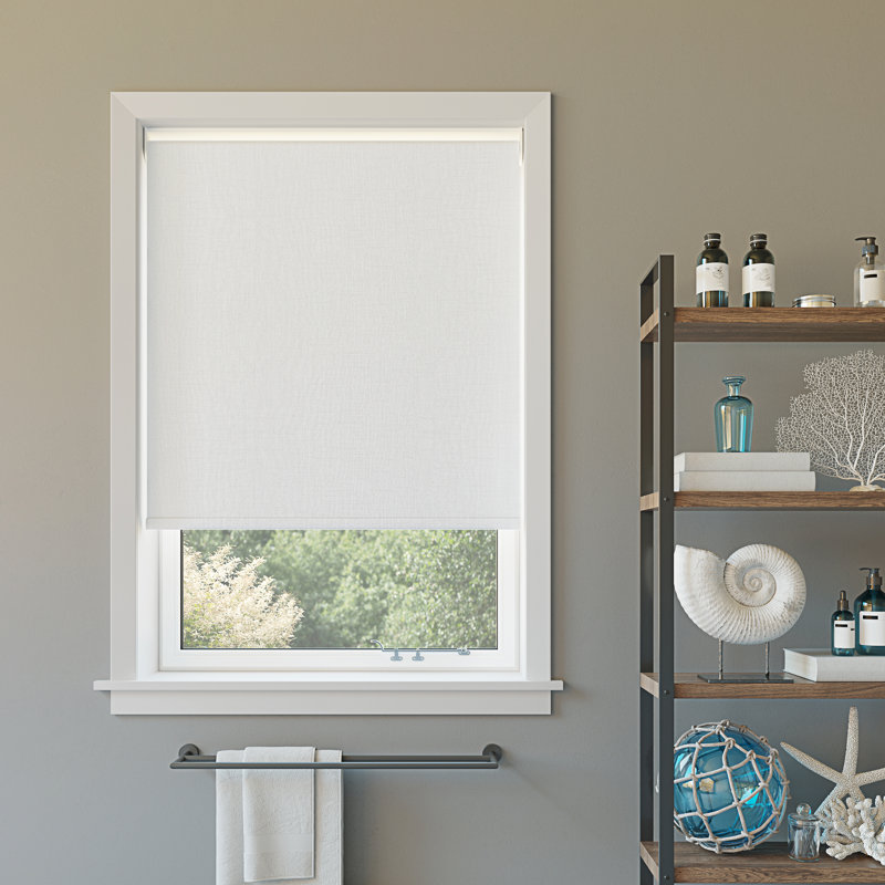 Rideau roulant occultant 100% Sun Zero Everly, Blanc, L 34 po x L 72 po