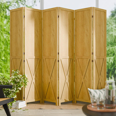 Solid Wood Folding Room Divider