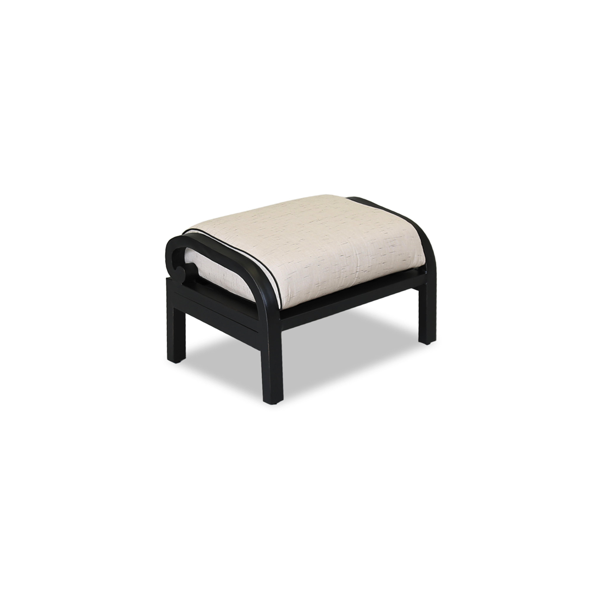 Monterey Outdoor Ottoman with Sunbrella® Cushion, Frequency Sand Sunbrella®