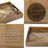 Solid Acacia Wood Rectangular Decorative Ottoman Tray