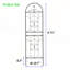 Ensemble de 4 treillis de jardin en métal 71 po x 19,7 po