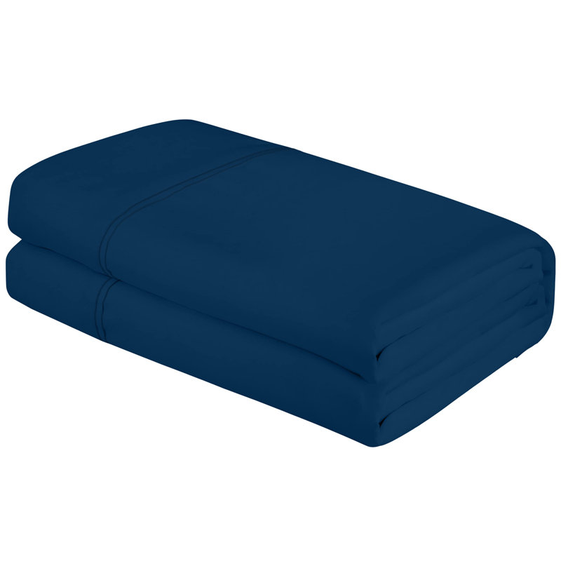 Royale Linens | Ultra Soft Brushed Microfiber Flat Sheets Only | Wrinkle Free & Stain Resistant | Hotel Quality Top Sheet for Bed