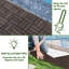 BEEFurni - Carreaux de terrasse en bois emboîtables 12 po x 12 po-112121235