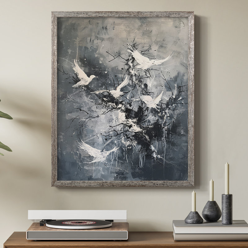 ANIMALS Series XLII, reproduction encadrée - bois massif, H 30 po x l 24 po