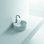 WS Bath Collections Normal 13.8'' White Ceramic Circular Bathroom Sink with Overflow