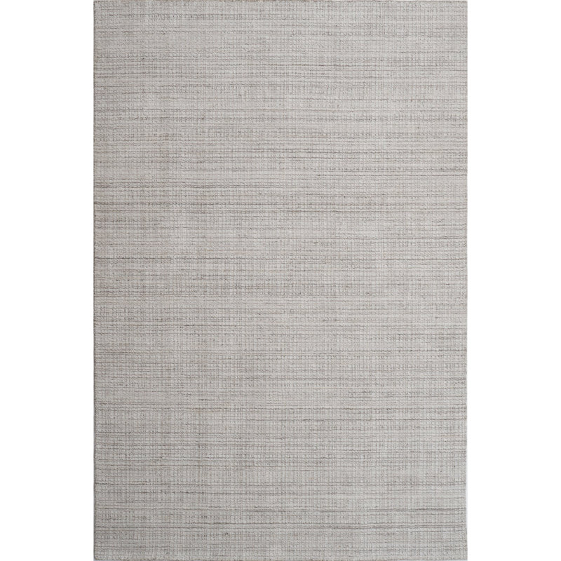 Ledges Handwoven Pewter Area Rug, Rectangle 6' x 9'