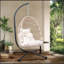 Fauteuil suspendu d'extérieur blanc cassé-1757946642