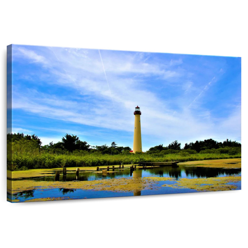 Lilie Tropical Cape May Lighthouse, 24" H x 36" W