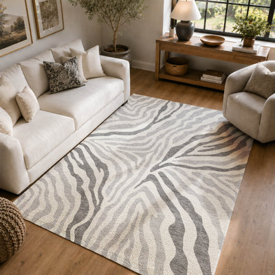 Tapis à imprimé animal de qualité supérieure lavable à la machine Villers
