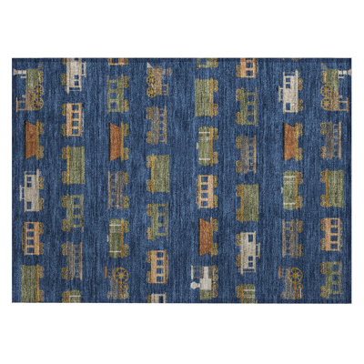 Machine Washable Indoor/Outdoor Chantille ACN2621 Kids Rug