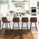 Rasnick Upholstered Counter Stool with Metal Frame