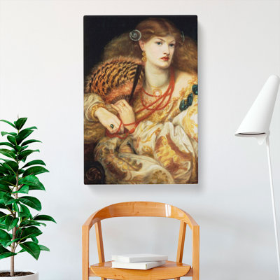 Monna Vanna by Dante Gabriel Rossetti - Wrapped Canvas