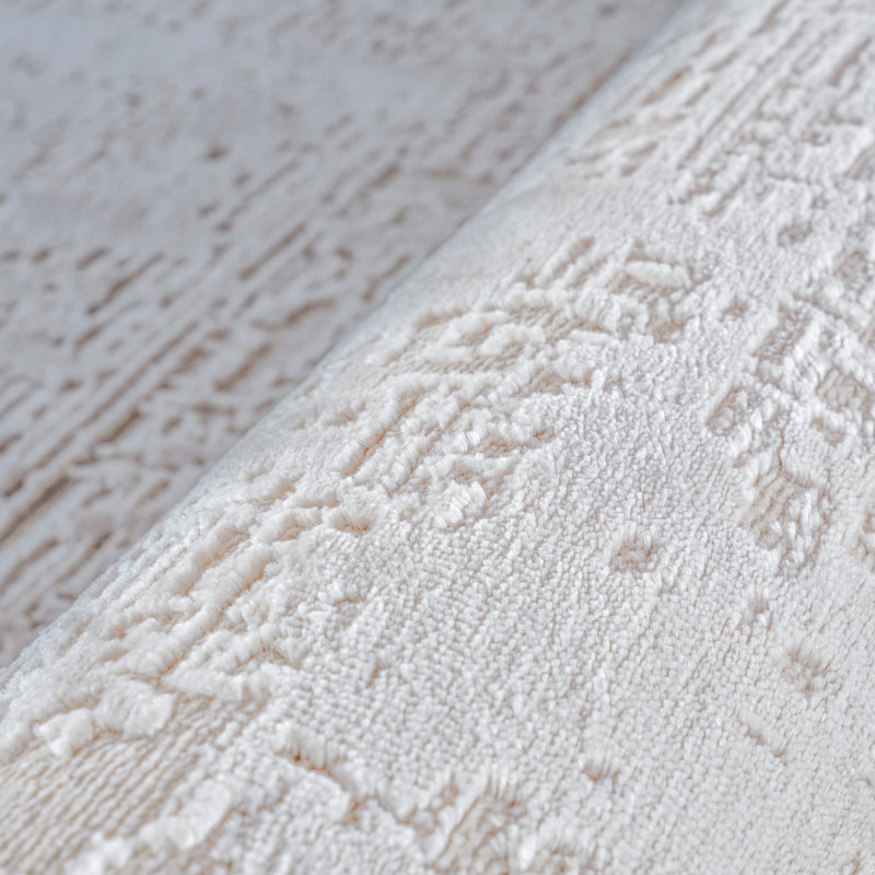 Tapis à texture abstraite délavée crème Abani Rugs Neutral NTL260A, 5 pi x 8 pi