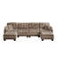 Canapé modulaire en chenille avec coussins lombaires Freely Combinable Modules-129593427