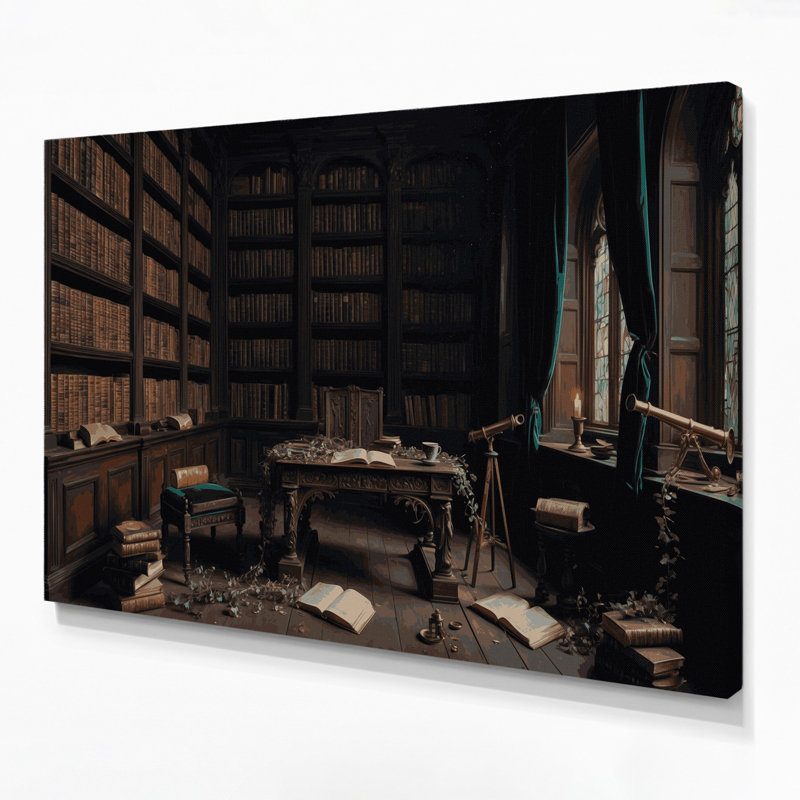 Art d'Halloween sur toile gris, H 11 po x l 14 po