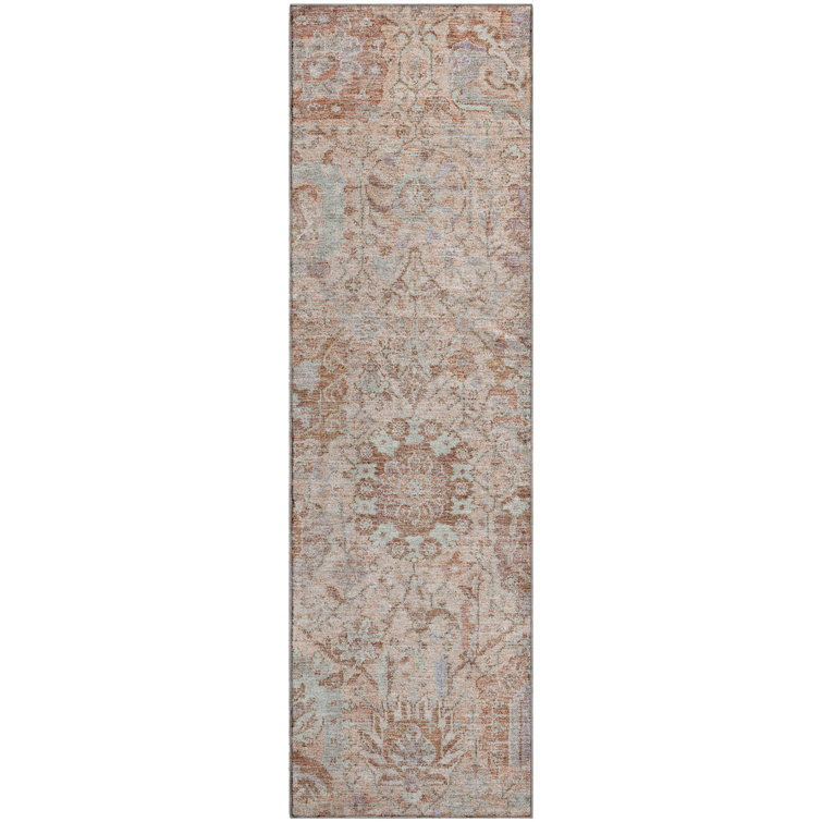 Premium Machine Washable Wayne AMF1102 Damask Rug