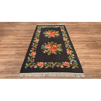 Original Hand Knotted Traditional Pattern Multi Color Wool Rug