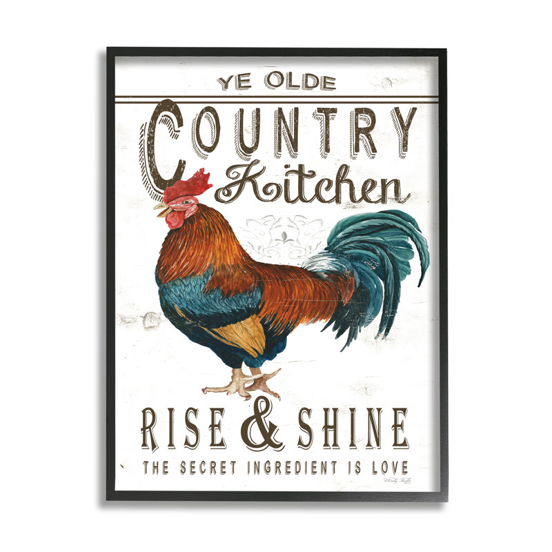 «Country Kitchen», impression rustique sur toile par Cindy Jacobs, impression, H 30 po x l 24 po x P 1,5 po
