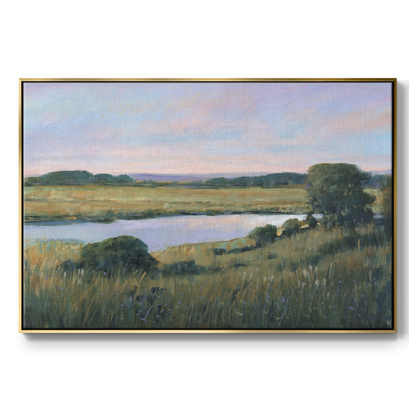 «Spring Marsh II», reproduction sur toile flottante, H 25 po x l 37 po x P 2 po, Or