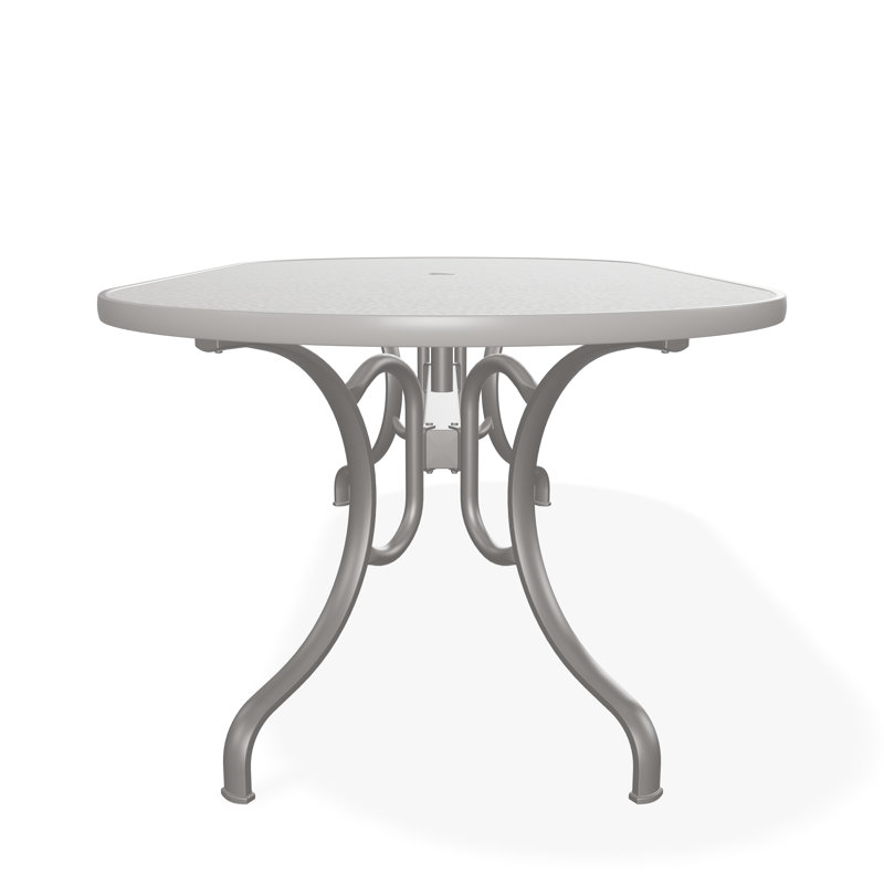 Outdoor Oval Dining Table, Gray/Warm Gray