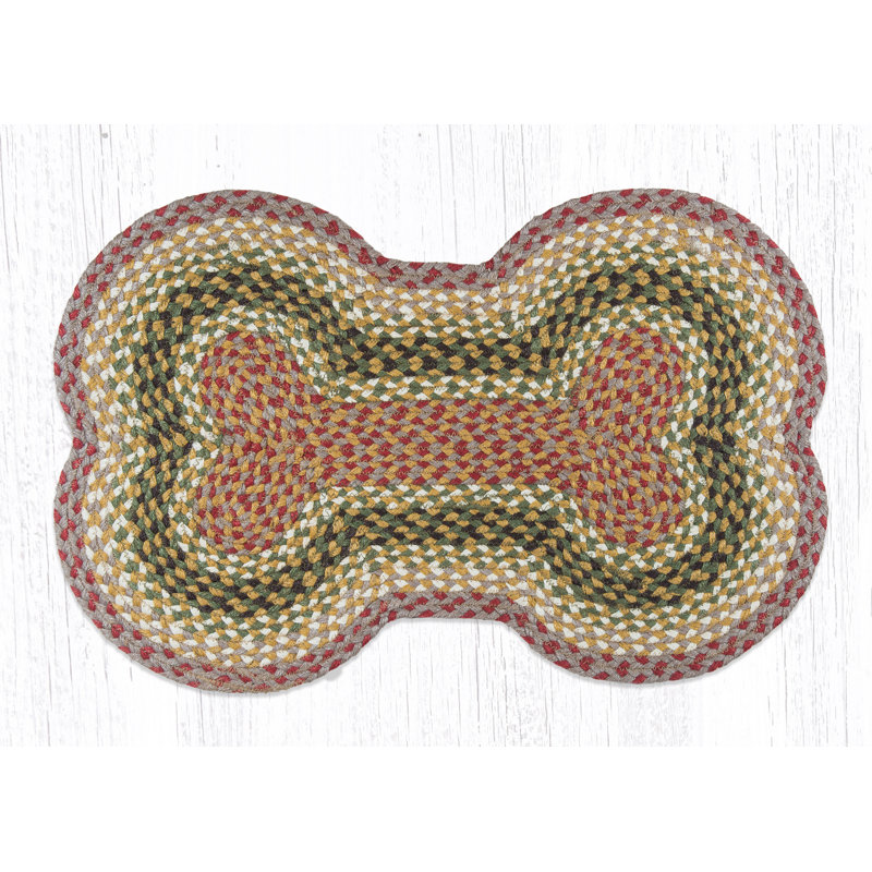 Dogbone Striped Indoor Rug, Novelty 18" x 28"
