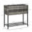Portable Elevated Garden Bed with Tool Storage and Rattan Look for Various Plants